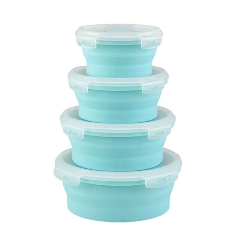 TUPPER DE SILICONA REDONDO SET x4 TUPPER DE SILICONA REDONDO SET x4