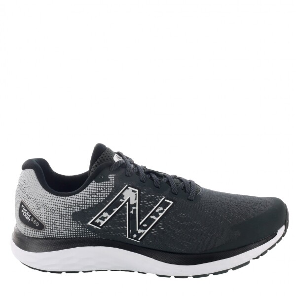 Championes de Hombre New Balance Fresh Foam 680 V7 Negro - Blanco
