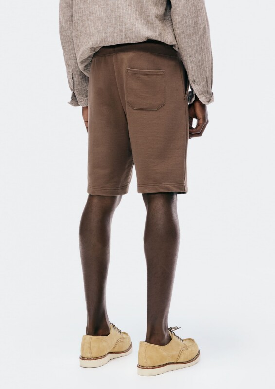 BERMUDA MASC MARROM ESCURO