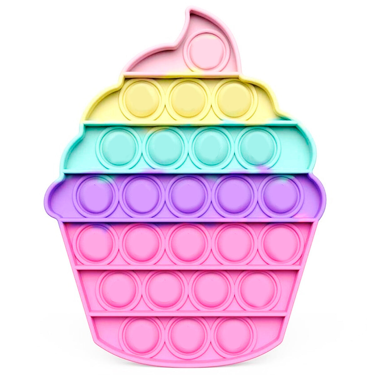 Pop It Fidget Toys Juguete Anti Estrés Cupcake 