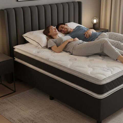 Sommier Base + Colchón QUEEN Dubai EPS con Pillow Top en ambas caras 158x198x24 130K Sommier Base + Colchón QUEEN Dubai EPS con Pillow Top en ambas caras 158x198x24 130K