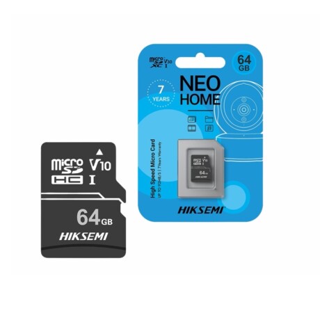 Memoria Hiksemi Micro SD 64GB V30 Clase 10 Memoria Hiksemi Micro SD 64GB V30 Clase 10
