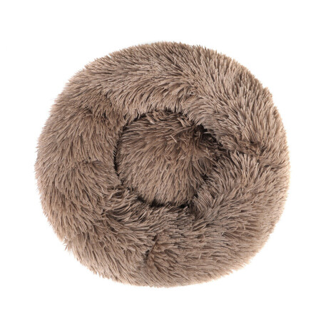 Cama tipo dona para Perro/Gato 80 cm Marrón