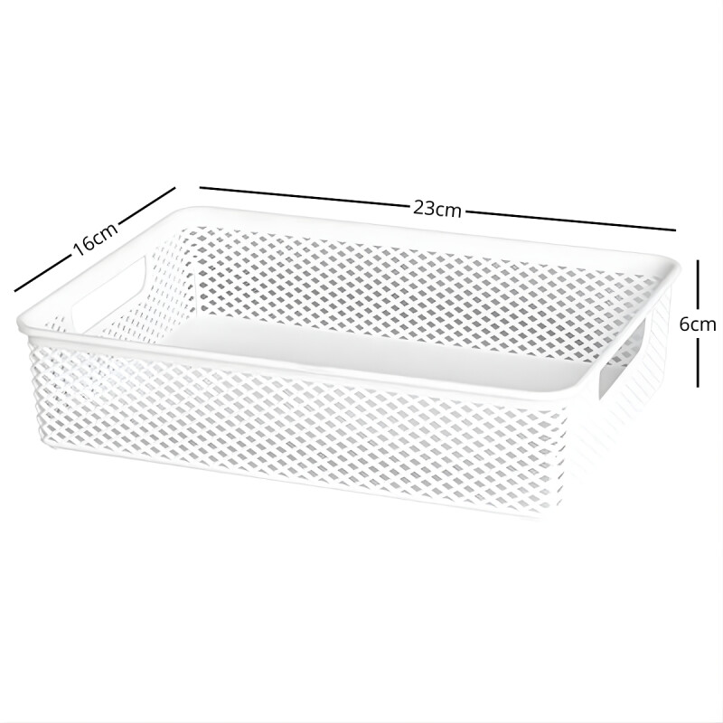 Cesto organizador calado línea M BLANCO