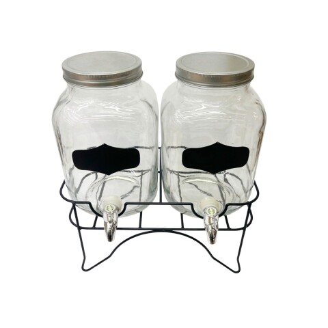 DISPENSADOR DOBLE C/SOPORTE 4L Unica