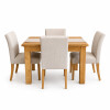Juego de Comedor Rústico con 4 sillas de vestir bajas Juego de Comedor Rústico con 4 sillas de vestir bajas