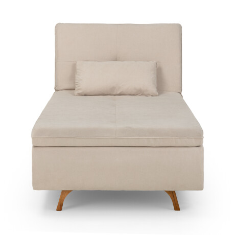 Chaise Cama Maira - Tela Microfibra 9901 (Soft Beige)