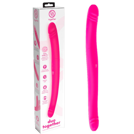 Vibrador Doble Dildo Flexible Duo Together Thrusting Vibrador Doble Dildo Flexible Duo Together Thrusting