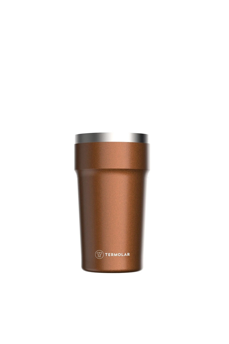 VASO TERMOLAR SIN TAPA 500ML BRONCE