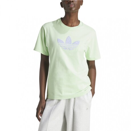 REMERA adidas MONOGRAM TREFOIL GREEN