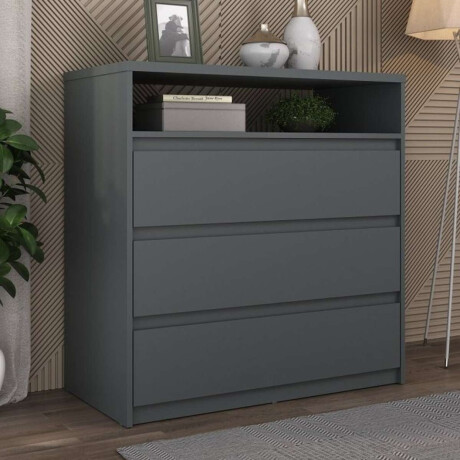 Comoda 3 cajones SOUTH Plus Gris