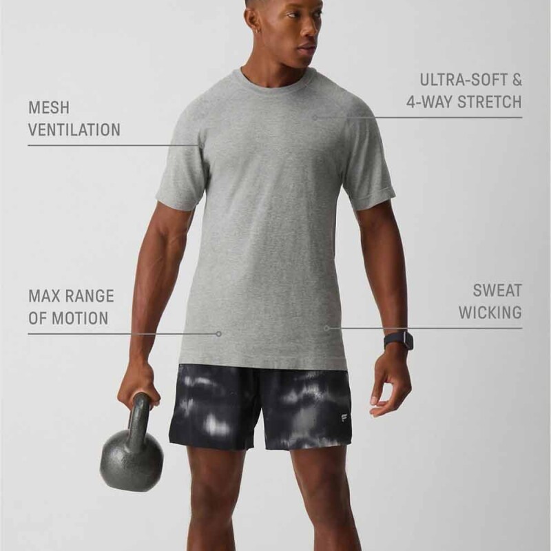 Polo The Training Day Tee Hombre Mid Grey Htr