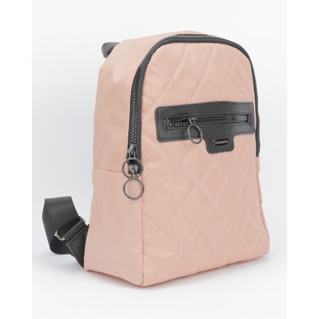 Mochila capitoneada Canva modelo Mykonos Rosa