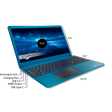 Gateway - Notebook GWTN156-7 - 15,6" Ips Lcd. Intel Core I3 1115G4. Intel Uhd. WINDOWS10. Ram 8GB / 001