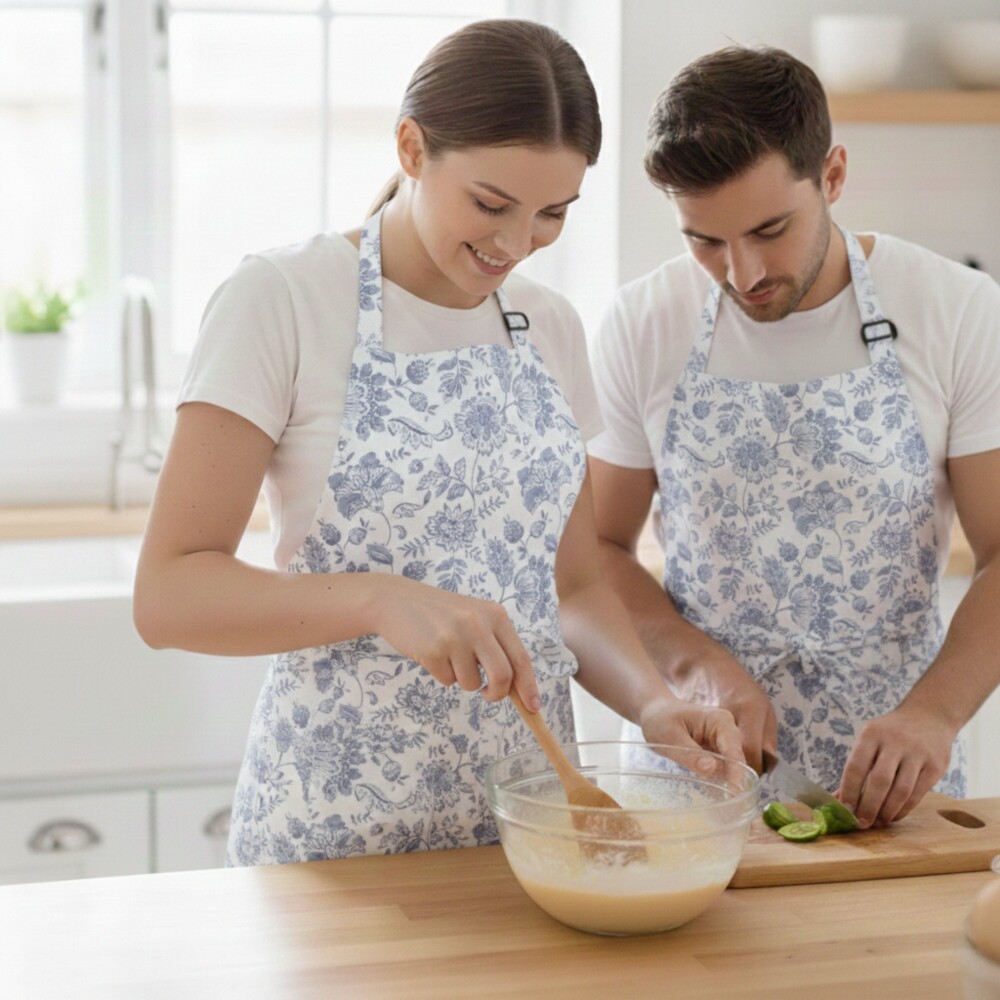 Delantal 70x76 Ajustable - Pilar Bluestone