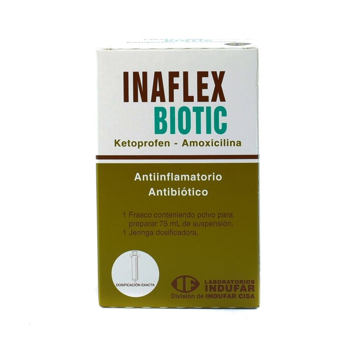 INAFLEX BIOTIC SUSP. FRASCO X 75 ML. única