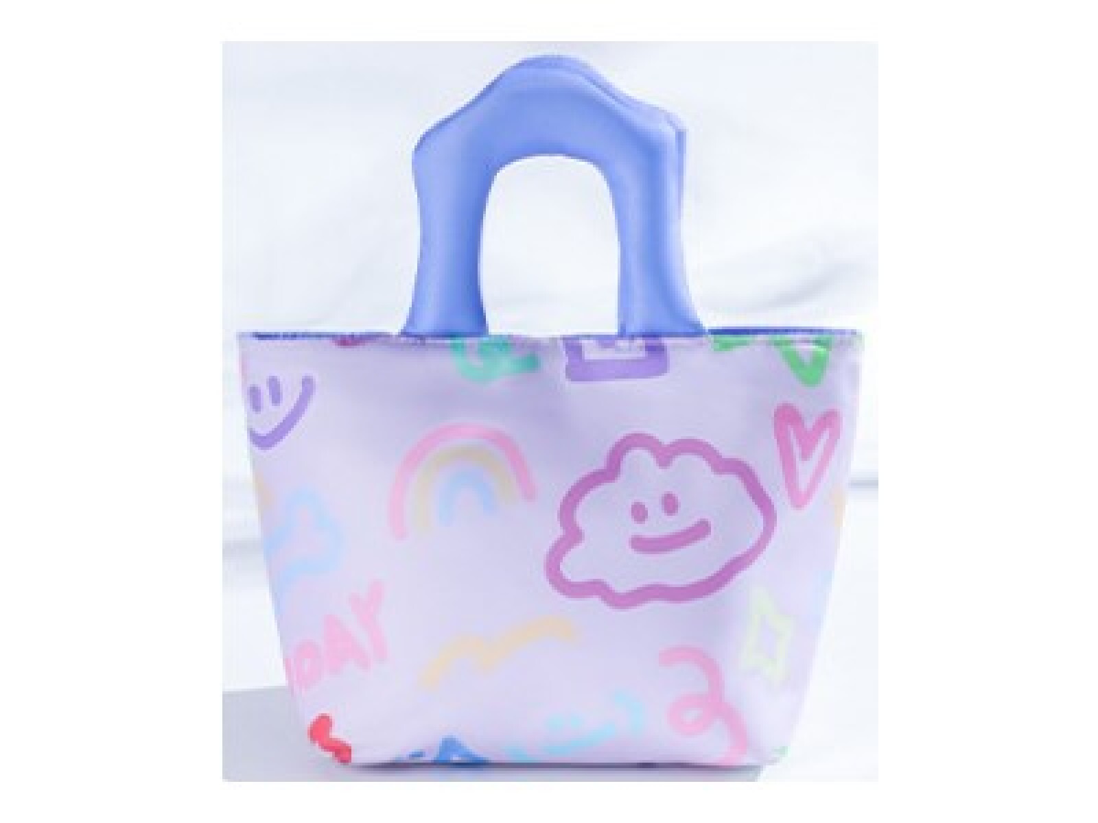 BOLSA TÉRMICA CARTOON COLORIDA PARA ALMUERZO (PÚRPURA) 