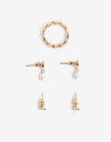 Bijouterie Set Metal Bijou Set Corazón Metal - Dorado