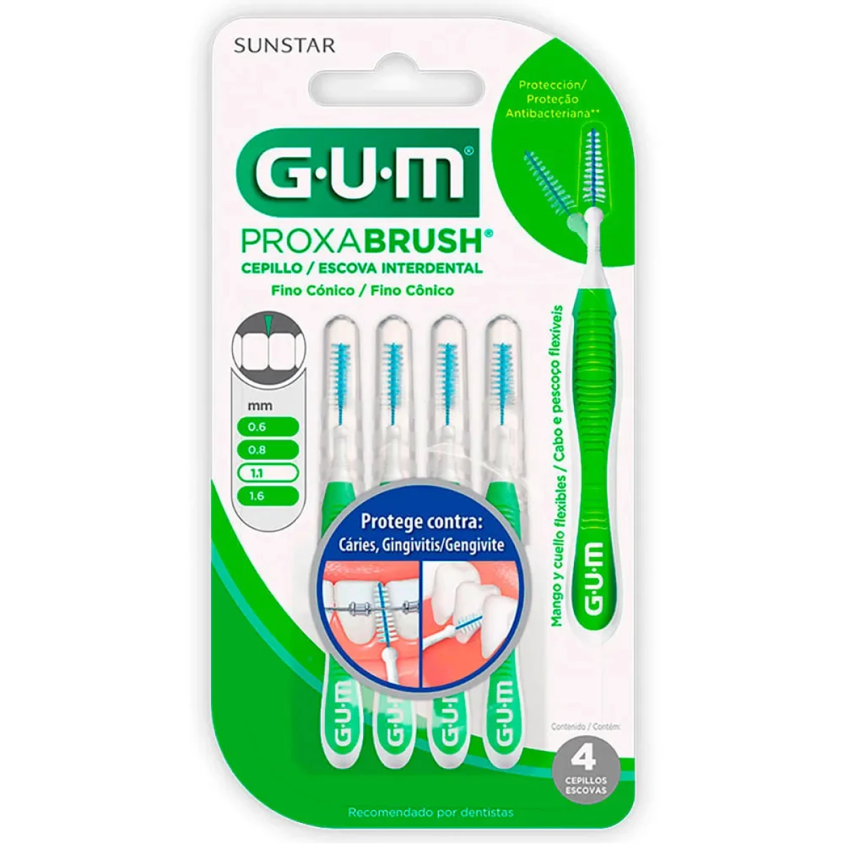 Gum Cepillo Interdental Conico 