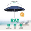 Sombrilla Playa Twist 2M UV50+ Reforzada Azul