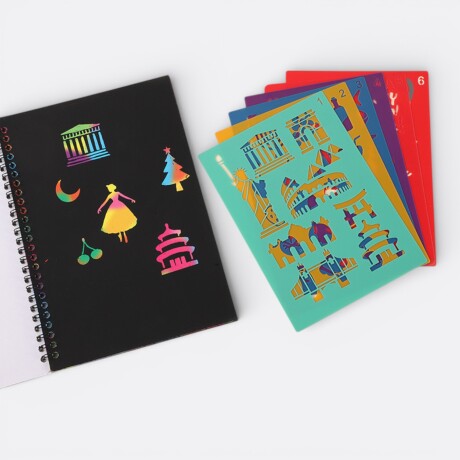 Kit 2 Libretas Scratching + 2 Lápices + Moldes Kit 2 Libretas Scratching + 2 Lápices + Moldes