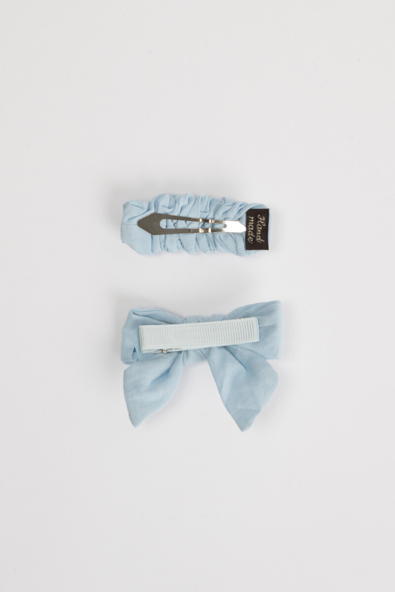 Set x 2 scrunchie y moña Rosa Pastel