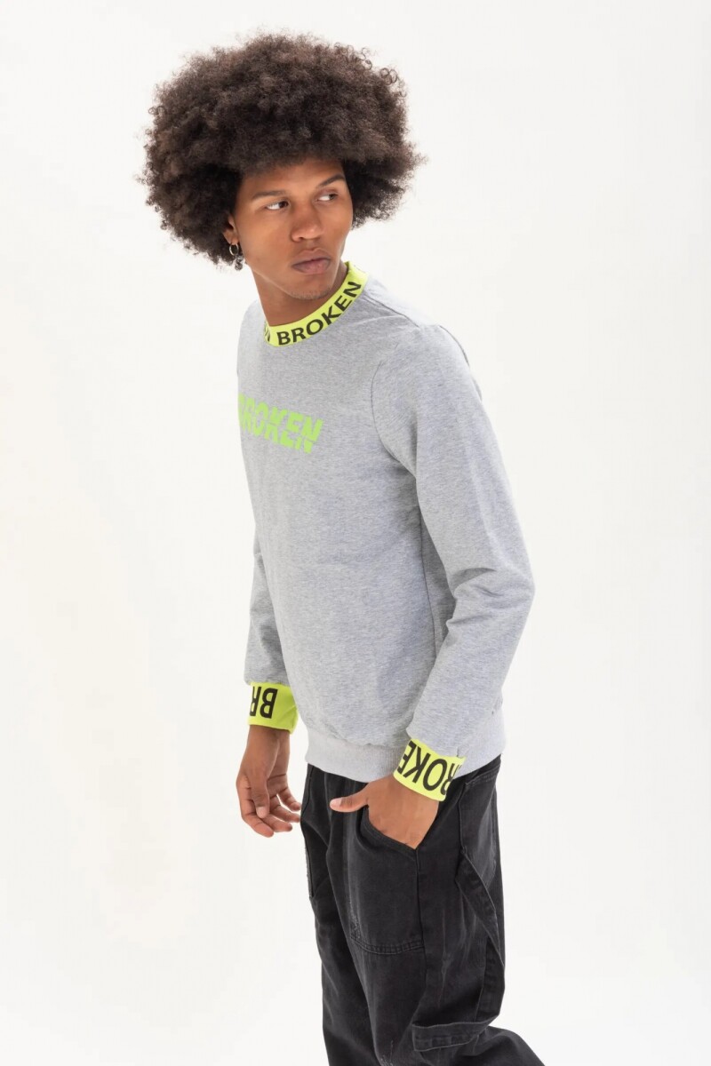 Buzo Broken Gris