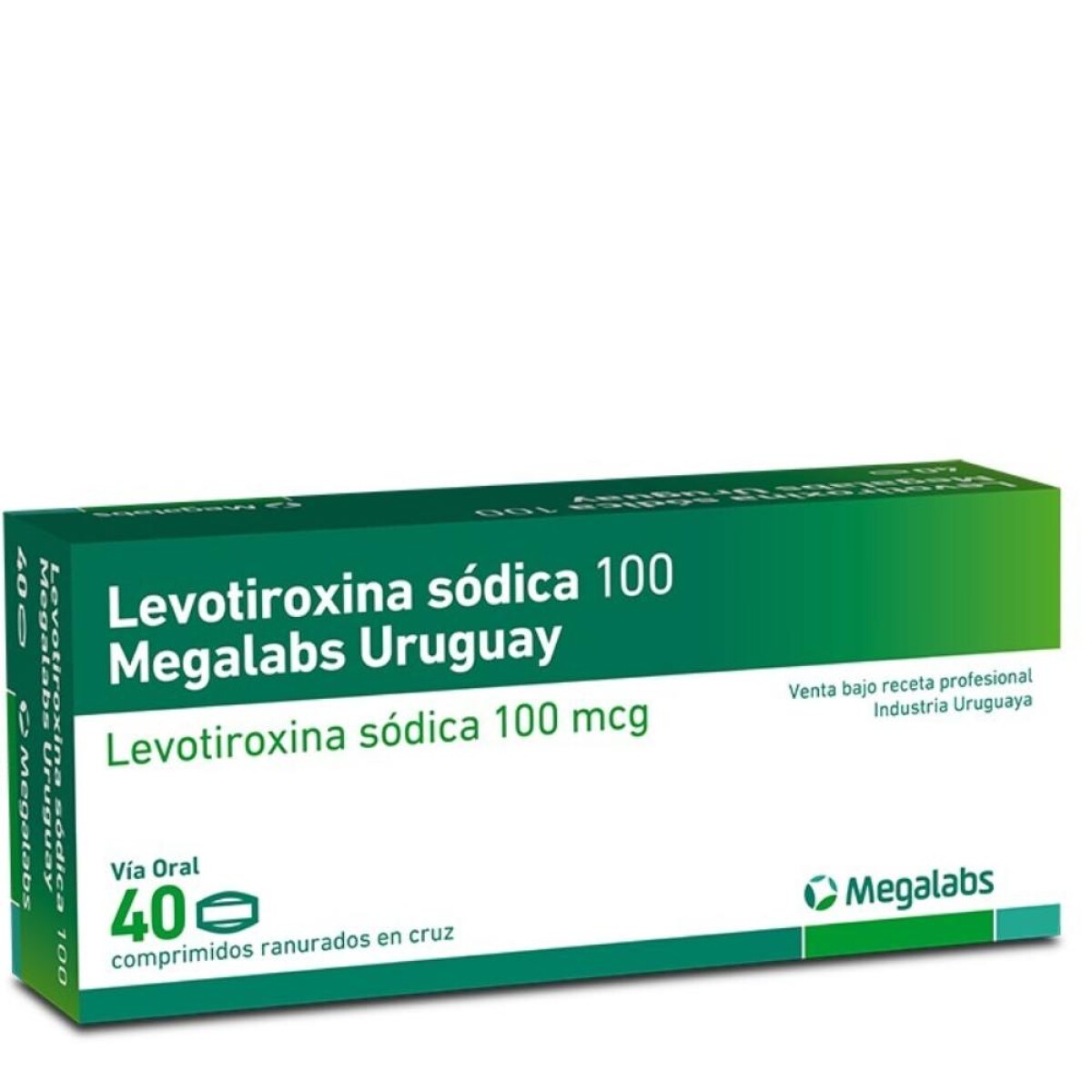 Levotiroxina Megalabs 100mg 40 Comprimidos 