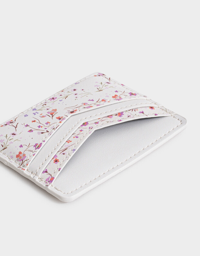 Tarjeteros Tarjetero Cuerina Flores - Estampado Flores