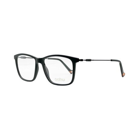 Oahu Rectangular Negro Mate Frente Acetato Patilla Metal Oahu Rectangular Negro Mate Frente Acetato Patilla Metal