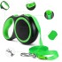 Correa Extensible 3 Mts Retractil Hasta 15Kg Perro Mediano Variante Color Verde Negro