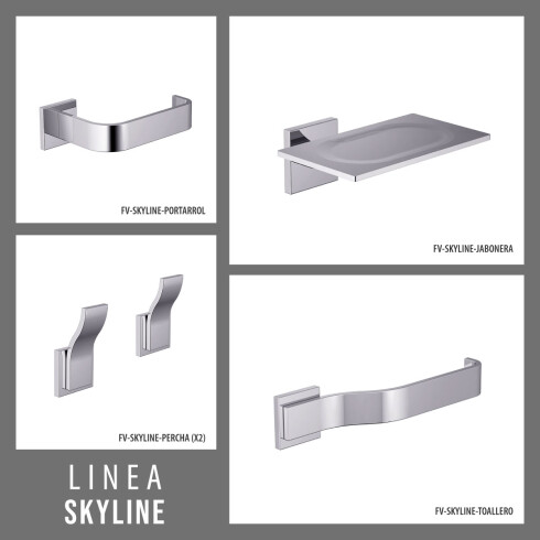 Set Accesorios Skyline FV Cromo 5 Piezas 000