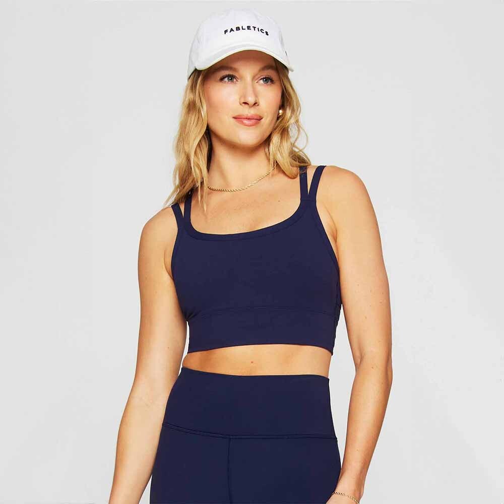 Top Principal Longline Medium Impact Sports Mujer Deep Navy