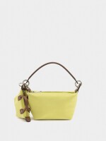 Bolso De Hombro Textura Suave Con Pendiente amarillo