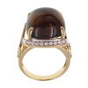Anillo Kelly de oro amarillo 18k con brillantes y citrino Anillo Kelly de oro amarillo 18k con brillantes y citrino
