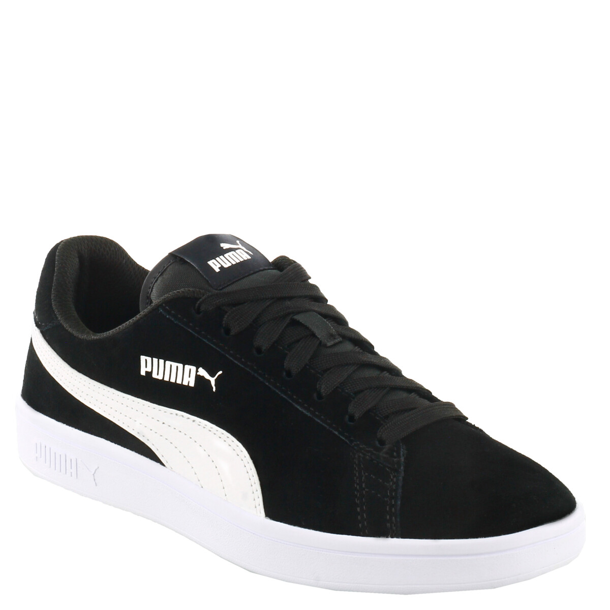 Championes de Hombre Puma Smash V2 - Negro - Blanco - Plateado 