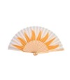 Abanico diseños en amarillo Rayos