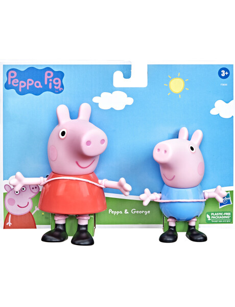 Set figuras de Peppa Pig 12,5 cm y George 10cm Hasbro Set figuras de Peppa Pig 12,5 cm y George 10cm Hasbro