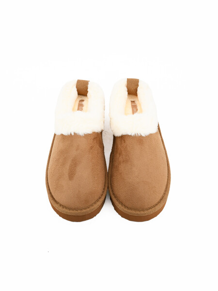 PANTUFLA MILA MARRON