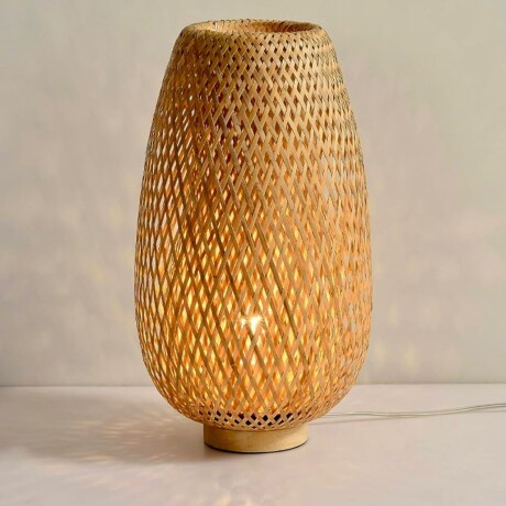 Lámpara de Mesa Bambú Ø24cm x Alt 40cm Lámpara de Mesa Bambú Ø24cm x Alt 40cm