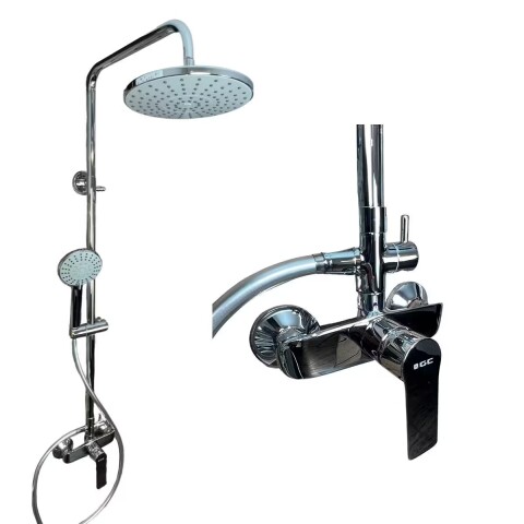 Barral de ducha Monocomando Exterior con transferencia Blaster Cromado Brillante Barral De Ducha Monocomando Exterior Con Transferencia Blaster Cromado Brillante