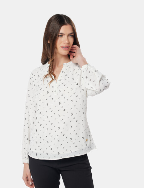 BLUSA MANGA LARGA Flores