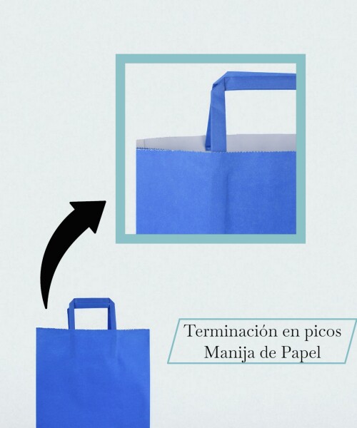 Bolsa lisa acuario 22x10x30 cm AZUL