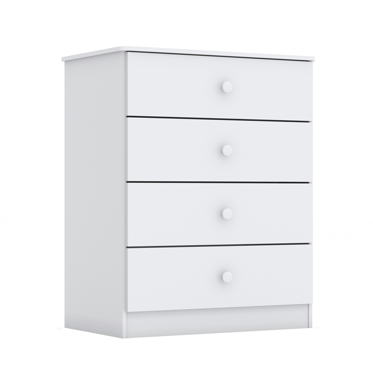 CÓMODA CAJONERA GUARDARROPA 4 CAJONES - BLANCO 