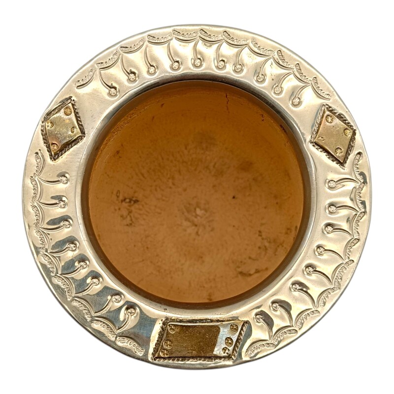 Mate Imperial labrado con apliques en bronce - ALPACA - 13 marrónuniforme