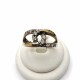 Anillo entrelazado con zirconias Anillo entrelazado con zirconias