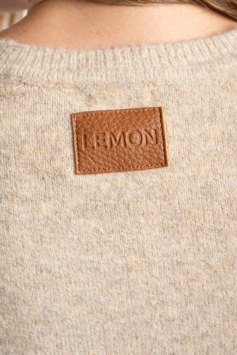 Sweater Texturado Beige Melange