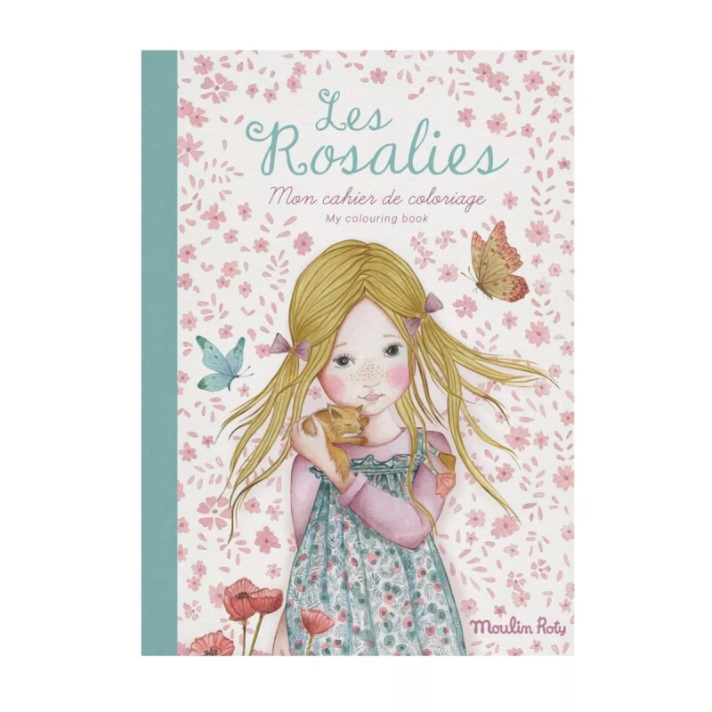 Libro para colorear Les Rosalies Moulin Roty Libro para colorear Les Rosalies Moulin Roty
