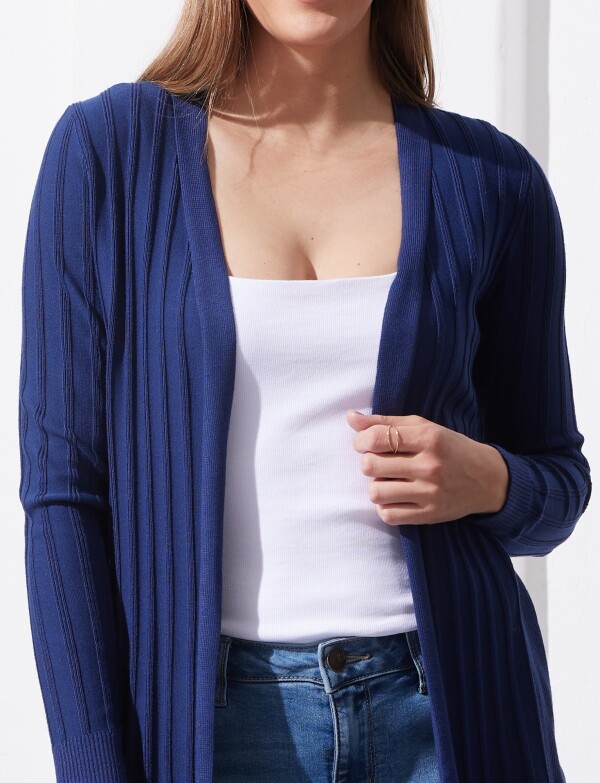 Cardigan Rib AZUL