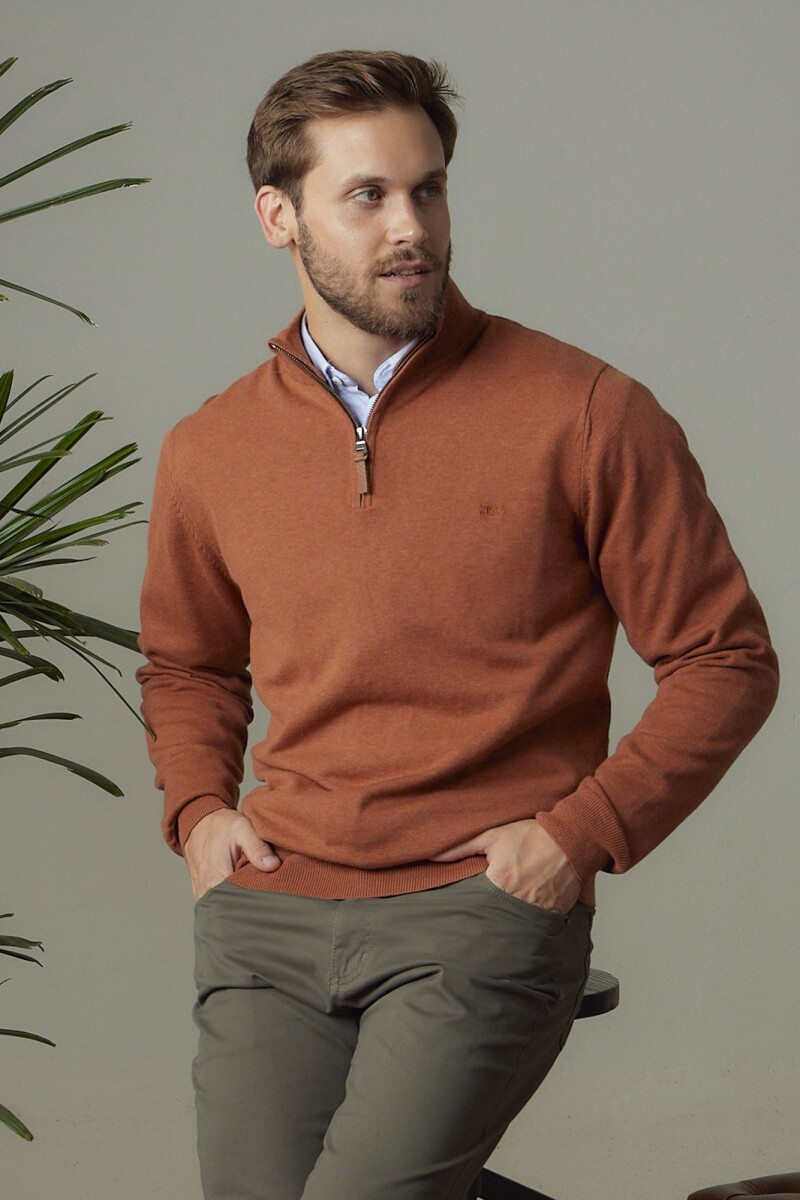 BUZO TEJIDO - Ladrillo 